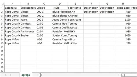 Importar Productos Desde Excel Multimedia Aplicada Youtube