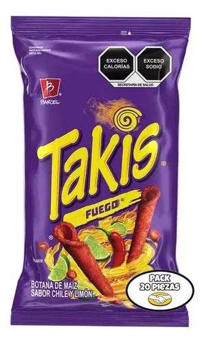 Barcel Takis Fuego Morados Pack20 Botanas Envío gratis