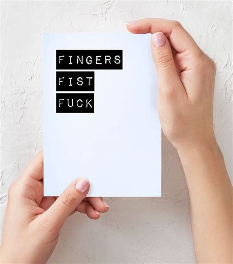 Fingers Fist Fuck Funny Rude Offensive Sexual Novelty Etsy
