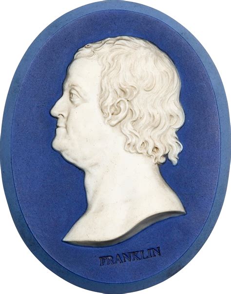 Pre Benjamin Franklin Portrait Medallion By Wedgwood And Bentley