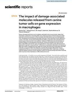 The Impact Of Damage Associated Molecules Released From Canine Tumor