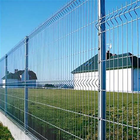 Galvanized And PVC Coated 3D Curved Welded Wire Mesh Fence For Garden