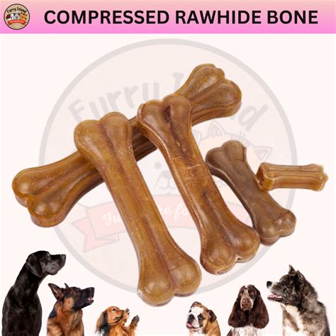 Compressed Rawhide Bone 2345681012 Dog Treats Beef