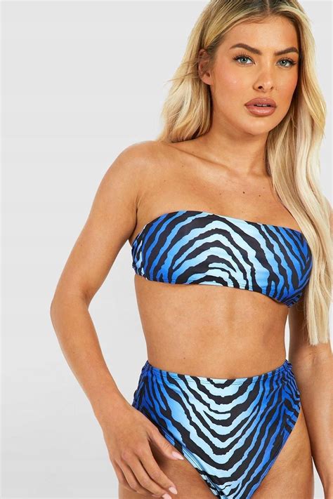 Zebra Print Vf Ne M Boohoo D Od Bikini Ceny I Opinie Ceneo Pl