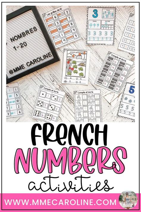 French Counting And Number Recognition La Classe De Mme Caroline