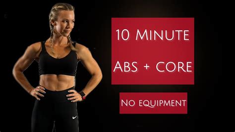 10 Minute Abs Workout No Equipment Youtube