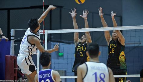 Ateneo Survives Feu Goes In V League Mens Volleyball