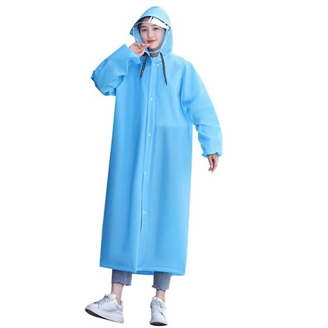 Raincoats For Adults Reusable Eva Rain Ponchos Lightweight Rain Coat