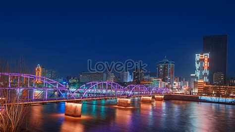 Zhongshan bridge city night view photo image_picture free download 500310147_lovepik.com