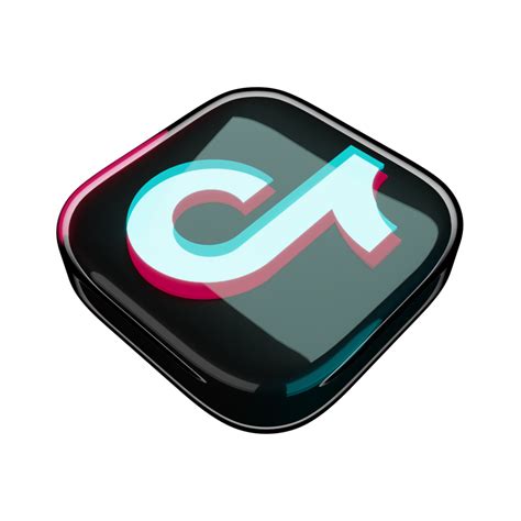 Glossy Tik Tok Icon 3d Render 9826609 Png