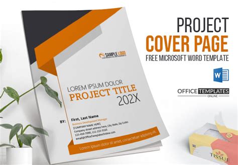 6 Free Project Cover Page Templates And Formats In Ms Word