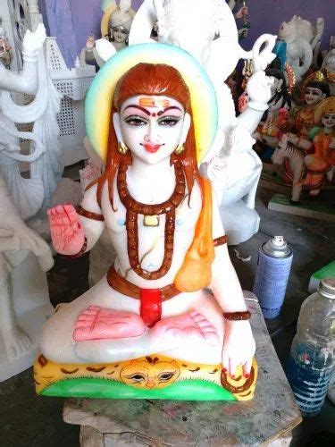 Painted Hindu Baba Balak Nath Marble Statue Size Dimension Inch