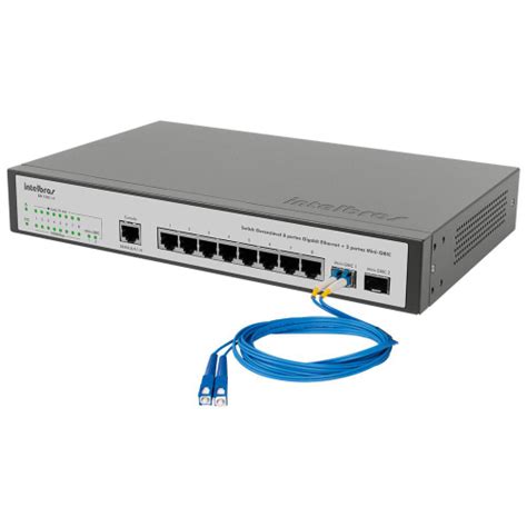 Switch Intelbras Sg 1002 Mr Gerenciável 8 portas Gigabit Ethernet 2