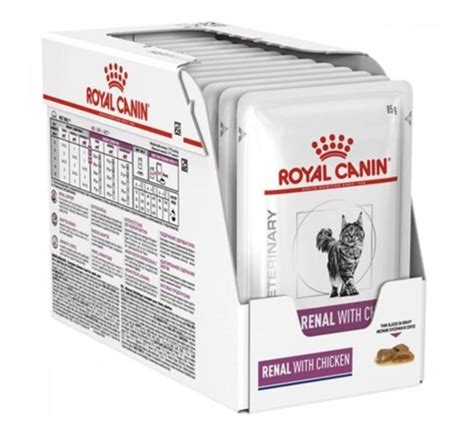 Royal Canin Renal Feline Chicken 85гр *12шт паучи с курицей для кошек ...