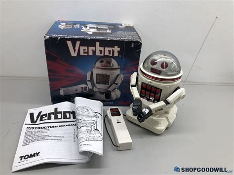 Vntg Tomy Verbot Programmable Rc Robot W Voice Transmitter Manual