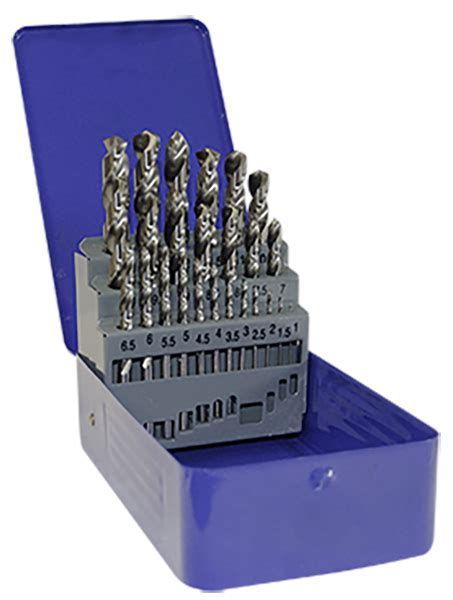 25 Piece DIN338 HSS Fully Ground Drill Bit Set from Dermot Casey Hire and Sales