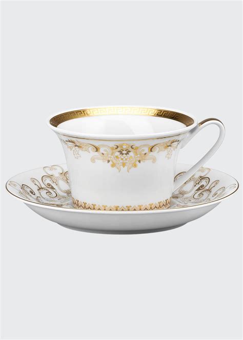 Versace Medusa Gala Gold Tea Cup Saucer Bergdorf Goodman