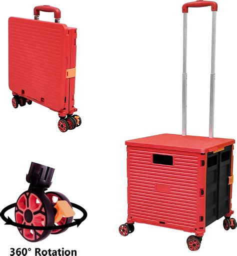 Amazon Foldable Utility Cart Folding Portable Rolling Crate