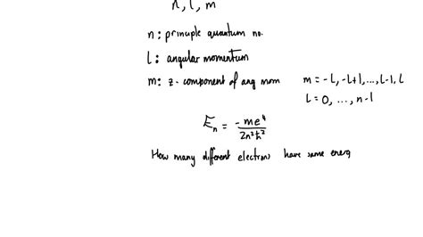 SOLVED Write Down The Allowed Energies Of The Electron In The Hydrogen