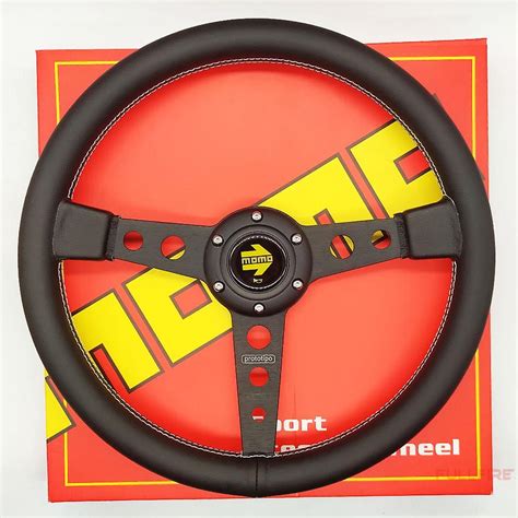 Momo Steering Wheel Racing Competitive Fit Flat Leather Steering Wheel