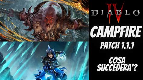 Diablo 4 Campfire 28 Luglio Riassunto Patch 1 1 1 YouTube