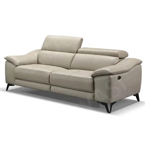 Manufacturer Supplier Leather Modern Recliner Sofa Set Italian White