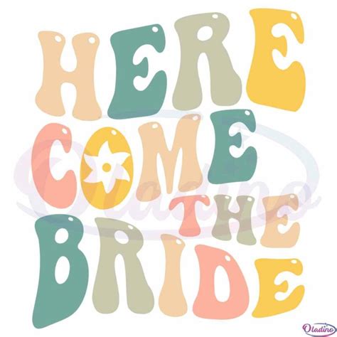 Bachelorette Party Here Comes The Bride SVG Files Silhouette DIY Craft