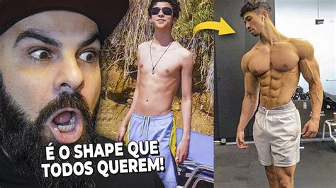 Reagindo A Transforma O Corporal E Treino Do Ectomorfo Natural Youtube