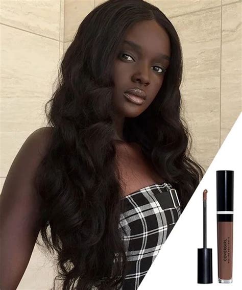 DarkSkin WithLipstick 3 In 2024 Nude Lipstick Olive Complexion