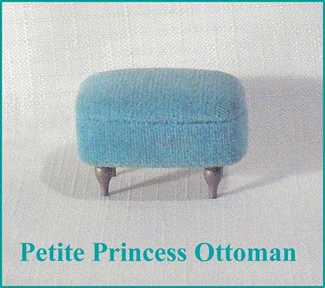 Turquoise Color Ottoman Footstool Vintage Ideal Petite Etsy Ottoman