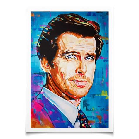 pierce brosnan art print