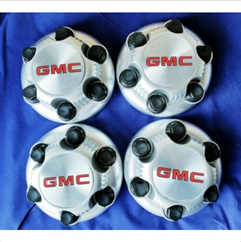 4pcs 1999 2013 Gmc Sierra Yukon 1500 6 Lug Truck Van Hub Center Caps Silver New Ebay