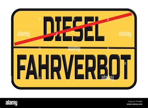 Driving traffic signs for diesel cars in Germany. Diesel Interdiction ...