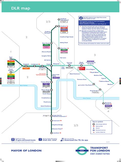 DLR Route Map | PDF | Passenger Rail Transport | Transport