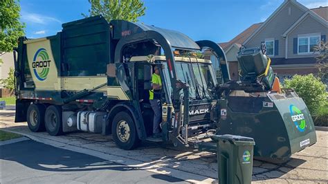 Groot 3288 Mack LR Heil Odyssey Curotto Can Garbage Truck YouTube