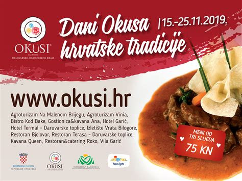 Dani Okusa Hrvatske Tradicije Okusi Bjelovarsko Bilogorskog Kraja