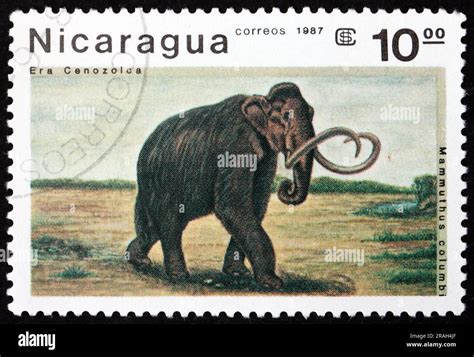 NICARAGUA CIRCA 1987 A Stamp Printed In Nicaragua Shows Columbian