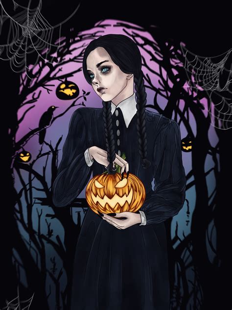 Artstation Wednesday Addams