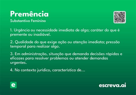 O Que Significa Prementes - Premência - Significado e Sinônimo - escreva.ai