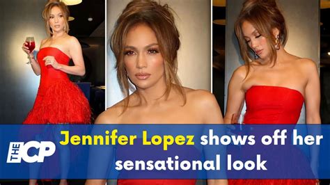 Jennifer Lopez Shows Off Her Sensational Look In Red Dress Youtube