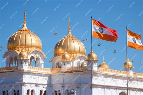 Premium Ai Image An Image Of A Sikh Gurdwara With Its Distinctive