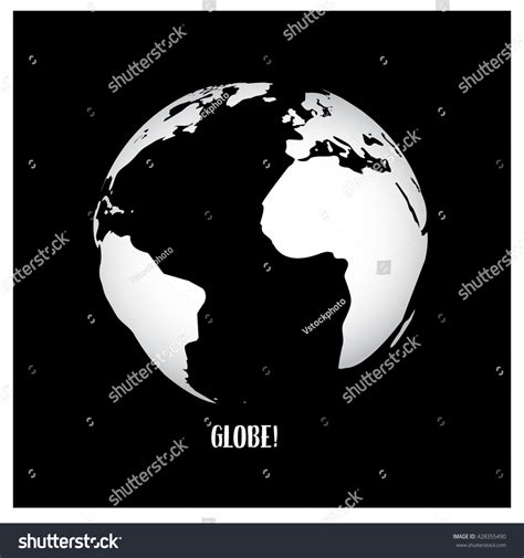 World Globe Vector Illustration Stock Vector (Royalty Free) 428355490 ...