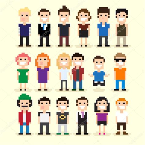 Easy Pixel Art People