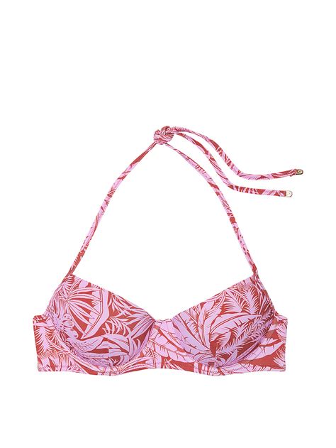 Buy Essential Push Up Demi Bikini Top Tropical Purple Order Bikini Top Online Victoria S