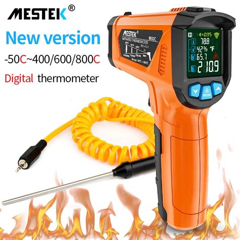 MESTEK IR02C Digital Infrared Thermometer Laser Termometro Pyrometer