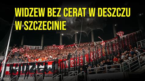 Widzewskie Brondby bez cerat w deszczu w Szczecinie Doping Pogoń