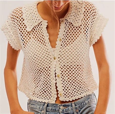 Pin By Analia Ra On Abrigos In Crochet Top Crochet Top Pattern