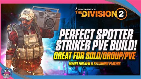 Perfect Spotter Striker Build The Division Farm For This Gear