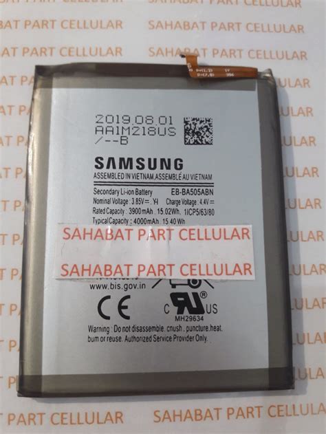 Jual BATERAI BATTERY BATRE SAMSUNG A30 A30S A50 A50S A20 A205 ORIGINAL