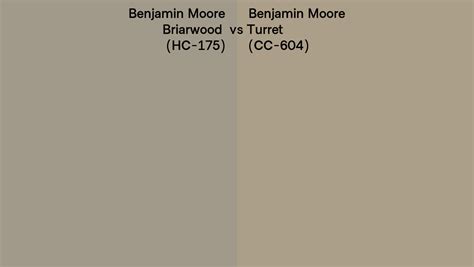 Benjamin Moore Briarwood Vs Turret Side By Side Comparison